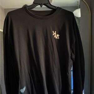 YoungLA Black Long Sleeve Men's Shirt